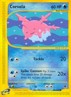 Corsola card in English