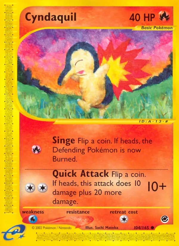 Cyndaquil card in English