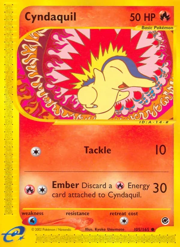 Cyndaquil card in English