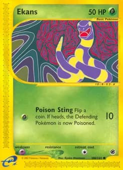 Ekans card in English