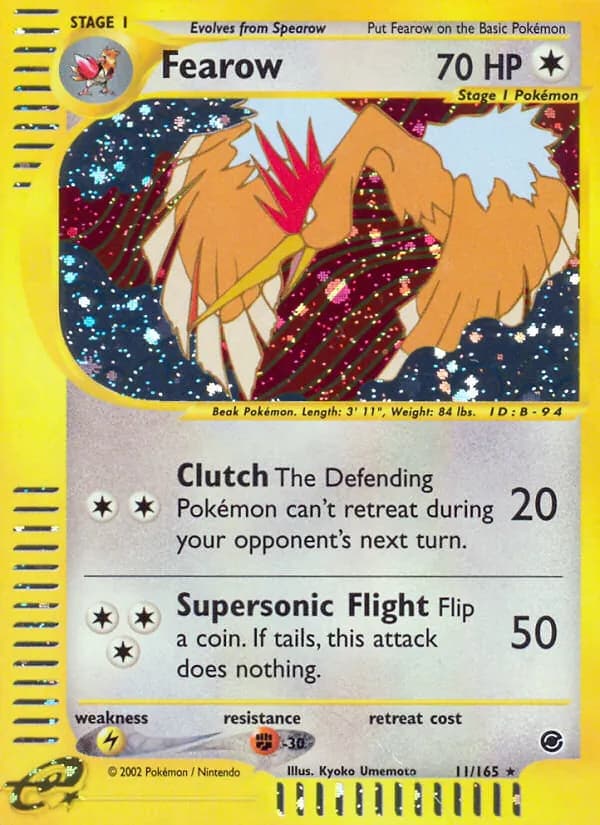 Fearow card in English