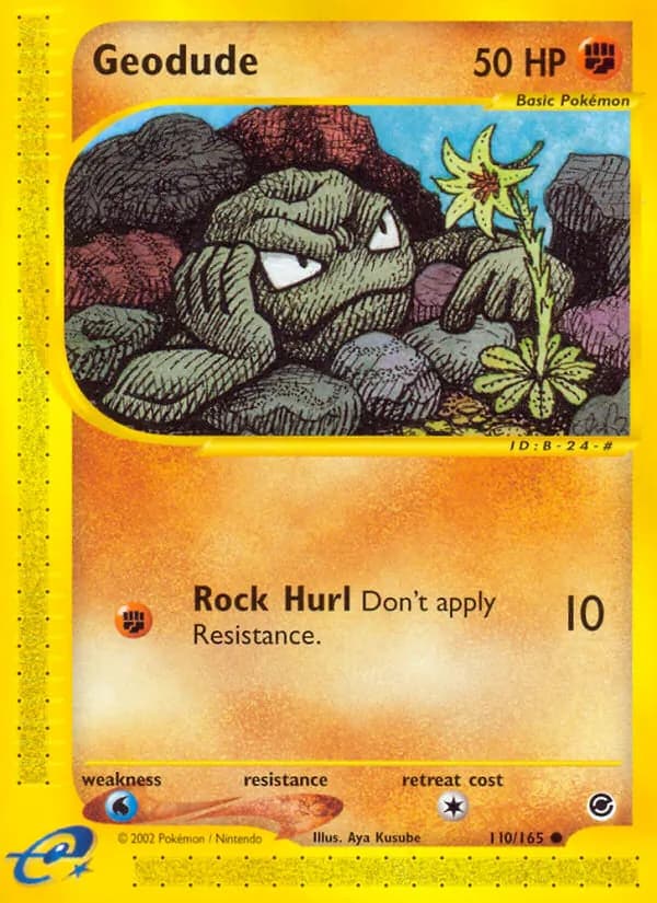 Geodude card in English
