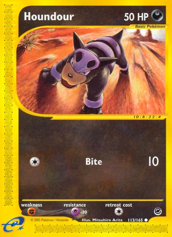 Houndour card in English