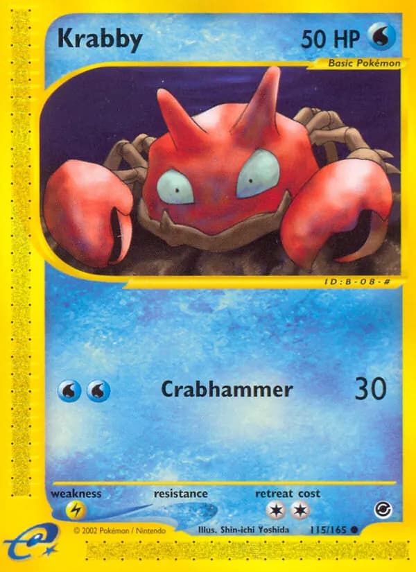 Krabby card in English