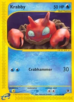Krabby card in English