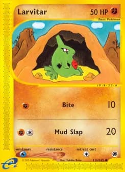 Larvitar card in English
