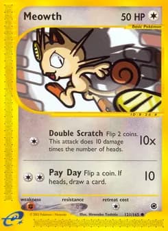 Meowth card in English