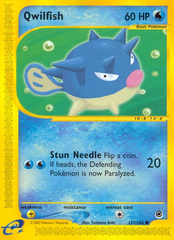 Qwilfish card in English