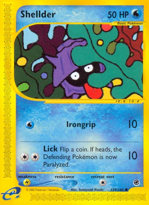 Shellder card in English