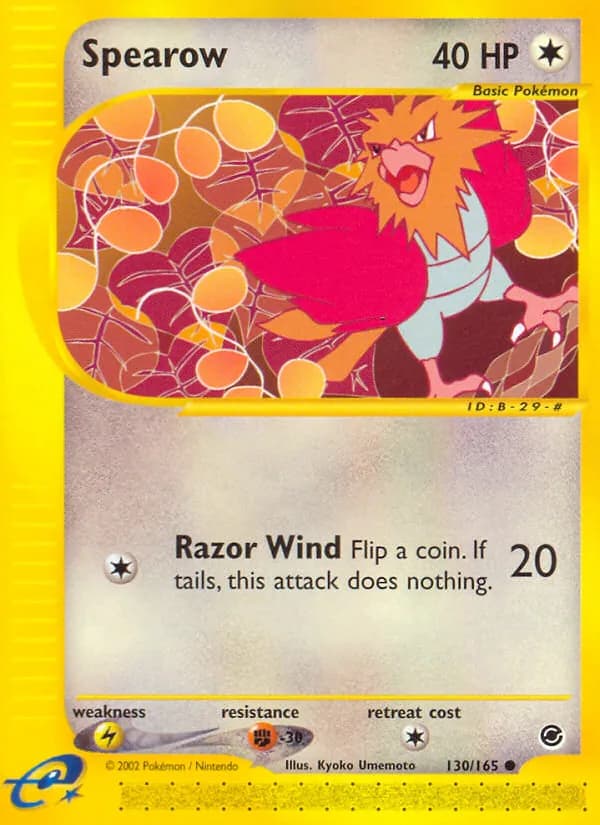 Spearow card in English