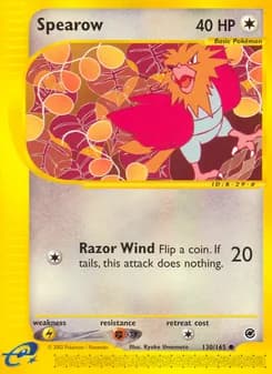 Spearow card in English