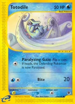 Totodile card in English