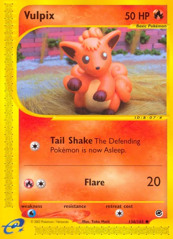 Vulpix card in English