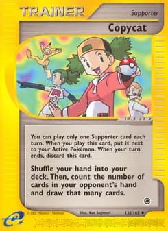 Copycat card in English