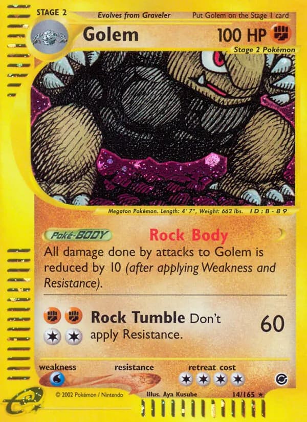 Golem card in English