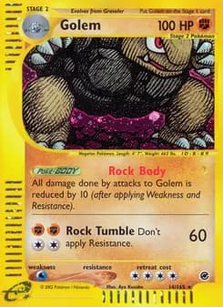 Golem card in English