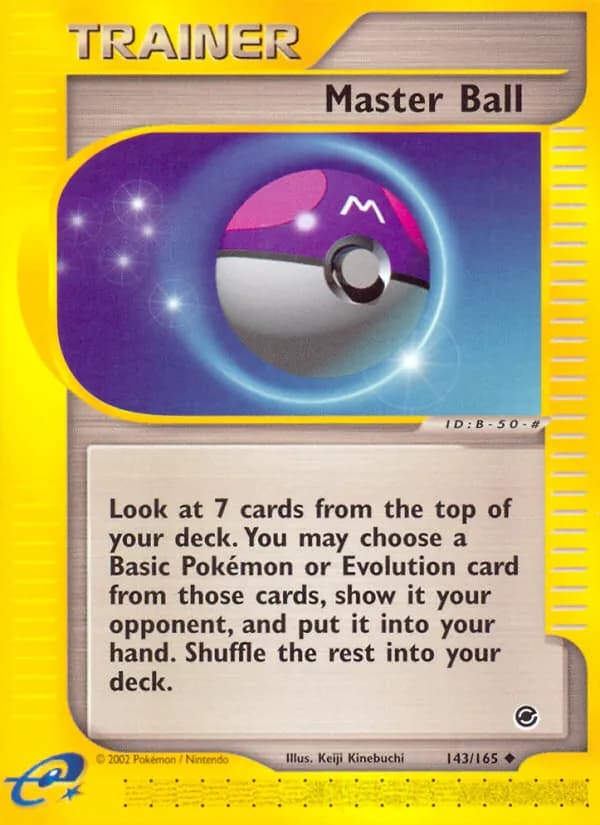 Master Ball card in English