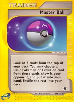 Master Ball card in English