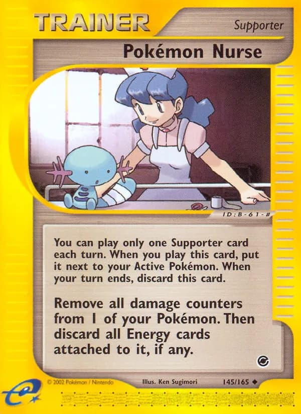 Pokémon Nurse card in English