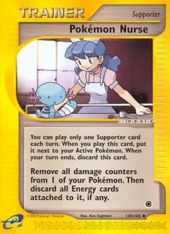 Pokémon Nurse card in English