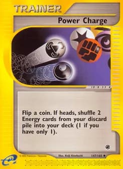 Power Charge card in English