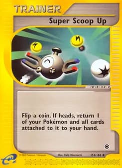 Super Scoop Up card in English