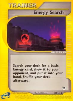 Energy Search card in English
