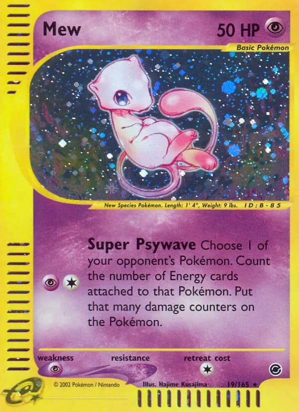Mew card in English