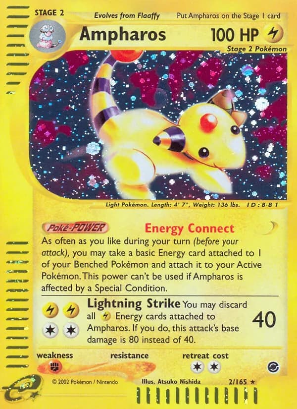Ampharos card in English