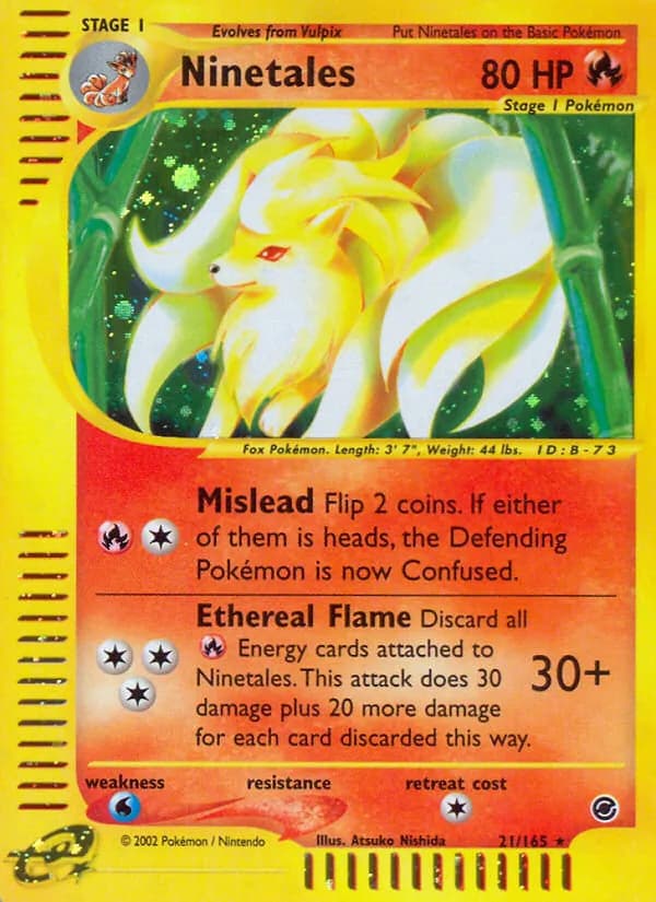 Ninetales card in English