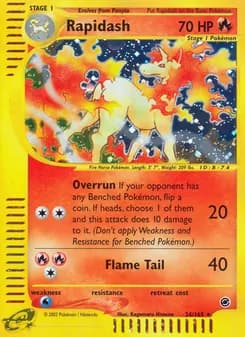 Rapidash card in English