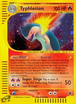 Typhlosion card in English