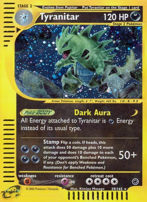 Tyranitar card in English