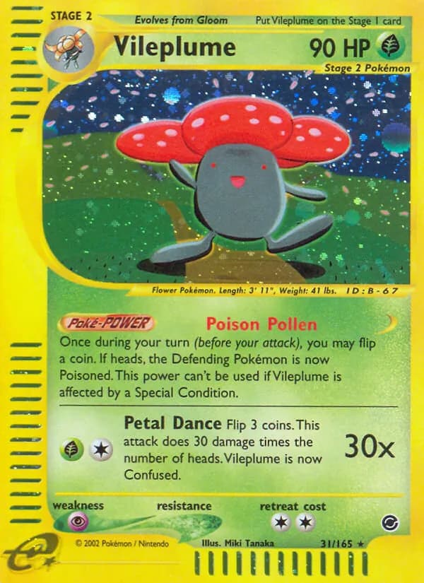 Vileplume card in English