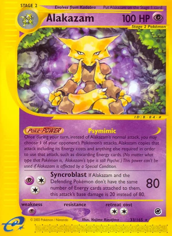Alakazam card in English