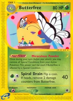 Butterfree card in English