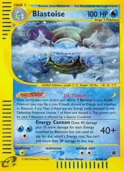 Blastoise card in English