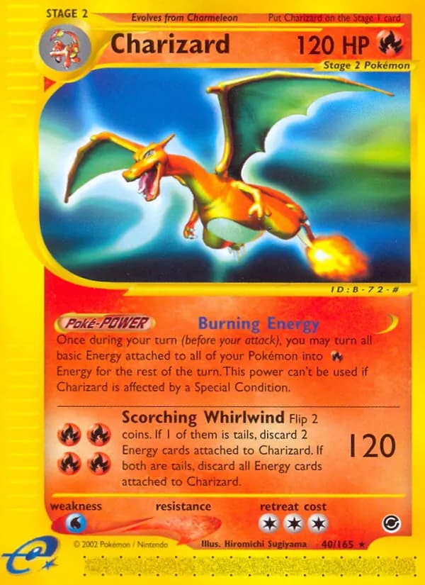 Charizard card in English