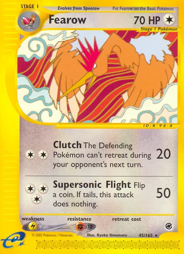 Fearow card in English