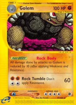 Golem card in English