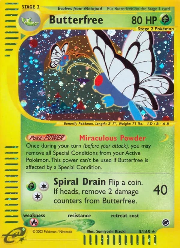 Butterfree card in English