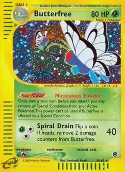 Butterfree card in English
