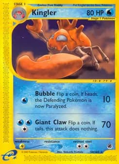 Kingler card in English