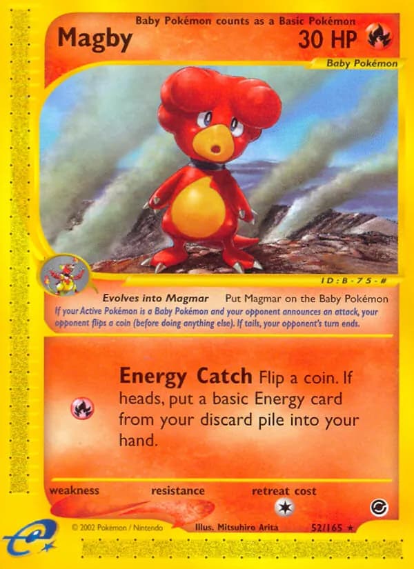 Magby card in English