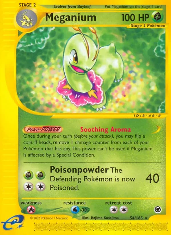Meganium card in English
