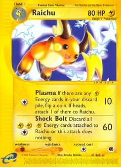 Raichu card in English