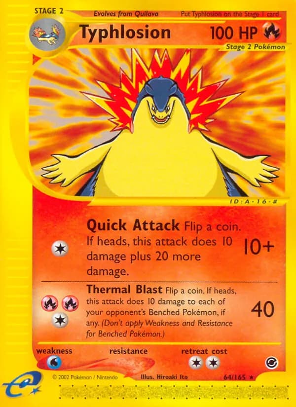 Typhlosion card in English