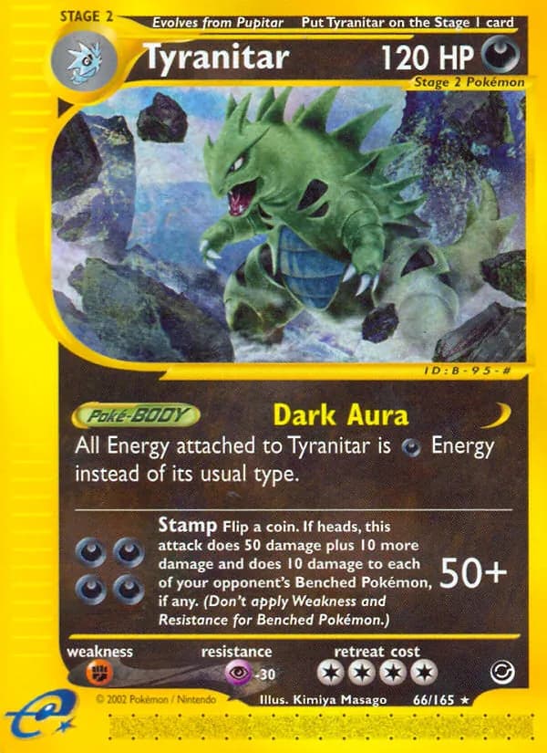 Tyranitar card in English