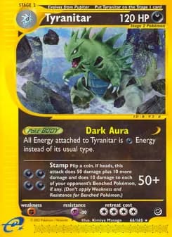 Tyranitar card in English