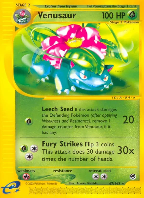 Venusaur card in English